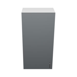 W2142 – 21"W x 12"D x 42"H Shadow Gray Acrylic Glossy, Wall Cabinet, 1 Door, Plain Modern Frameless