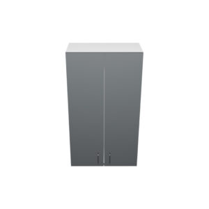 W2442– 24"W x 12"D x 42"H Shadow Gray Acrylic Glossy, Wall Cabinet, 2 Doors, Plain Modern Frameless