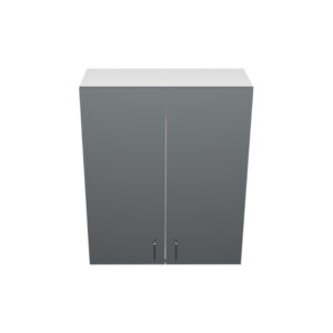 W3036– 30"W x 12"D x 36"H Shadow Gray Acrylic Glossy, Wall Cabinet, 2 Doors, Plain Modern Frameless