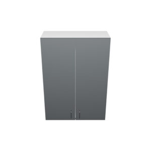 W3042– 30"W x 12"D x 42"H Shadow Gray Acrylic Glossy, Wall Cabinet, 2 Doors, Plain Modern Frameless