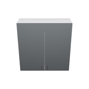 W3636– 36"W x 12"D x 36"H Shadow Gray Acrylic Glossy, Wall Cabinet, 2 Doors, Plain Modern Frameless